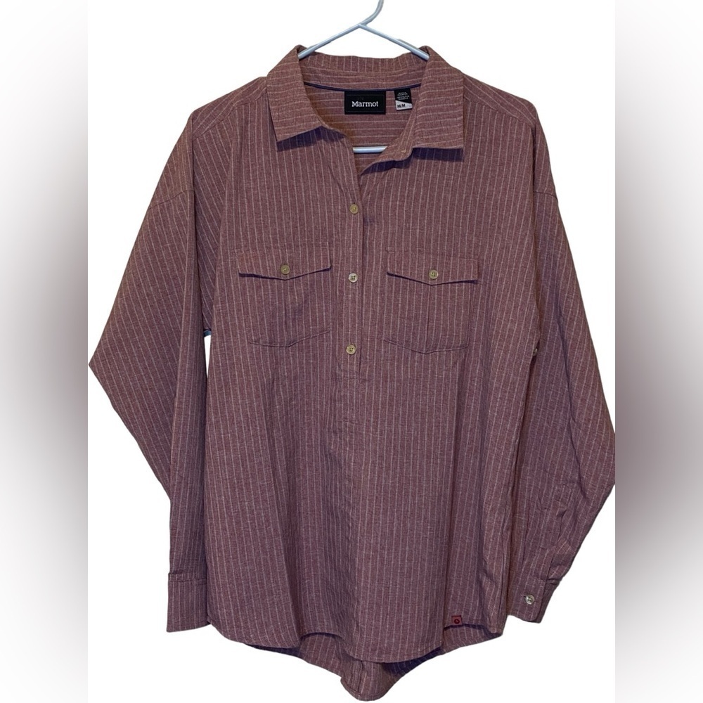 Marmot Becka Burgundy Pullover Long-Sleeve Sun Shirt